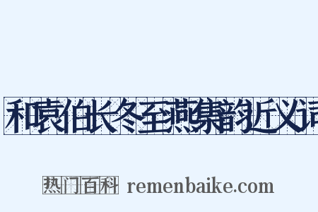 和袁伯长冬至燕集韵近义词是什么意思的图片